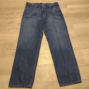 Levis 550 Jeans Mens 38x32 Blue Denim Relaxed Fit Baggy Medium Wash